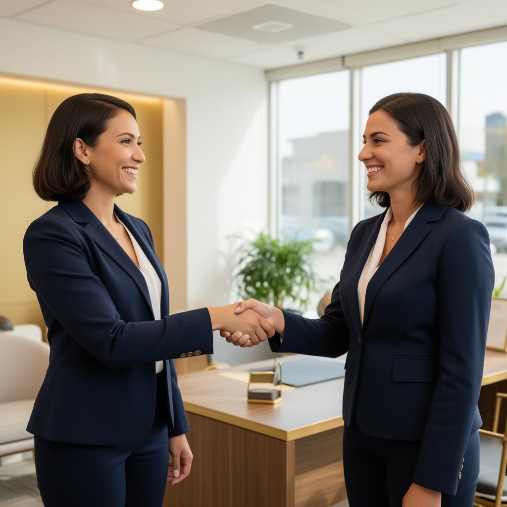 Ryan Kelly District agent meeting with a client